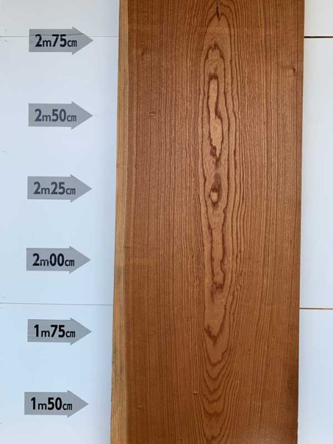 ケヤキ 長4110㎜×厚35㎜×幅595㎜